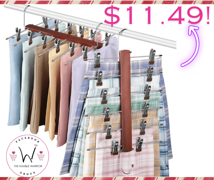 2-Pack of Gomyrod 6-Tier Pants & Skirt Hanger!